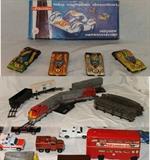 Russian Toy Cars and English Double Decker Bus and Trains