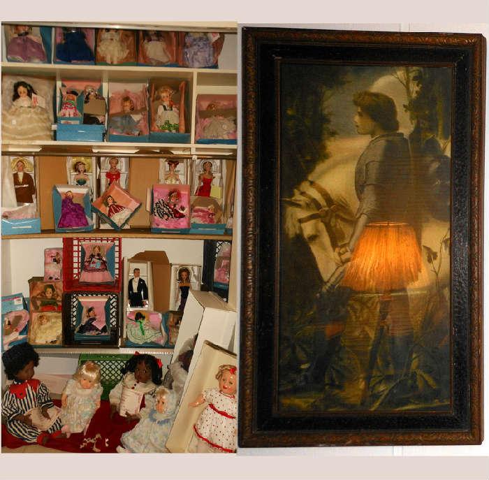 Lots of Madam Alexander Dolls and Old Print