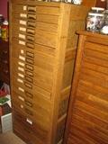 Tall Oak file drawer cabinet