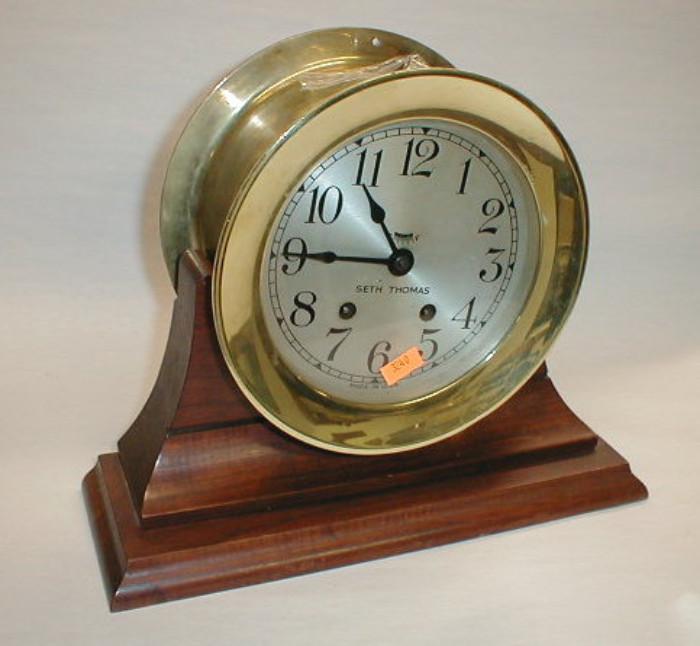 Seth Thomas Mayflower clock.  Belonged to J.P. Patches and was his favorite clock