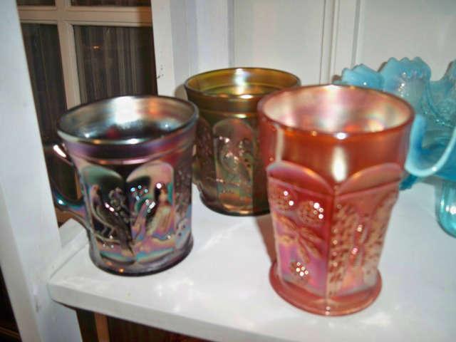 Carnival Mugs and Paneled Grape Tumbler