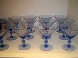 Fry Glass Saphire Blue Sherbets