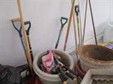 GARDEN TOOLS AND POTS