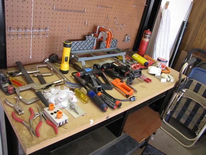 Tools  for sale but the WORK BENCH is NOT FOR SALE.