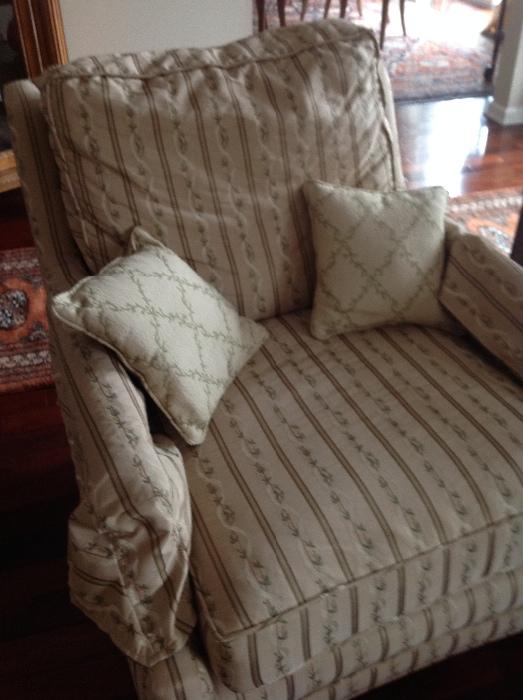 Living Room Chairs and Decorator Pillows
