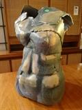 CERAMIC NUDE FEMALE TORSO SCULPTURE