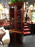 GLASS DOOR CABINET, 2 AVAILABLE