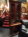 GLASS DOOR CABINET, 2 AVAILABLE