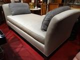 BARBARA BARRY FOR BAKER DAYBED IN DOVE GRAY TEXTURED SILK
