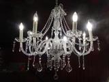 CRYSTAL CHANDELIER, 2 AVAILABLE