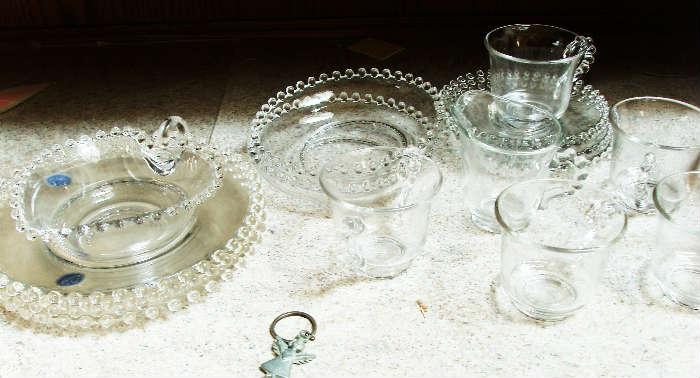 Imperial candlewick dishes  cups and bowls