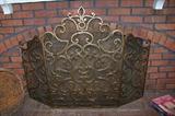 Brass firescreen