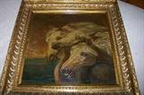 Absolutely FABULOUS painting (oil on canvas) of horse heads