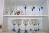 Wine glasses, martini glasses, set of 4 beer glasses