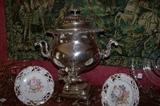 Beautiful and LARGE silverplate kettle
