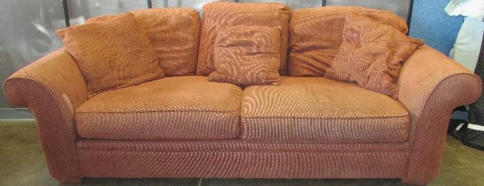 Very Nice Overstuffed Sofa 8 Feet Long 