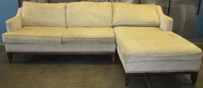 2 pc Sectional Sofa ( Bench and Chaise Lounge)             9 Feet long 