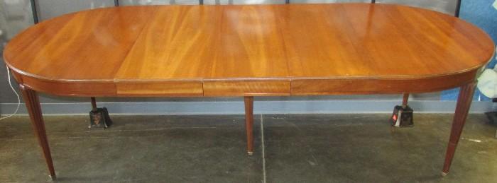 "KINDEL FURNITURE CO" Table w/3 leaves to 11pc Dining Room Suite 8'10" w/leaves 4'10" without