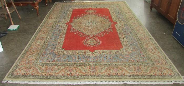 Hand Tied Persian Area Rug w/Center Medallion          11'3" x 8'