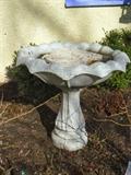 One of Two Concrete Bird Baths