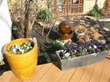 Garden Accessories & Décor inc. Glazed Ceramic Planters & Contemporary Fountain