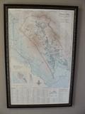 One of Five Framed Sonoma County Viticulture Area Maps, 1998