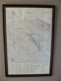One of Five Framed Sonoma County Viticulture Area Maps, 1998