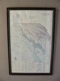 One of Five Framed Sonoma County Viticulture Area Maps, 1998