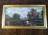 Watercolor Landscape Signed "G.H. Flavelle"
