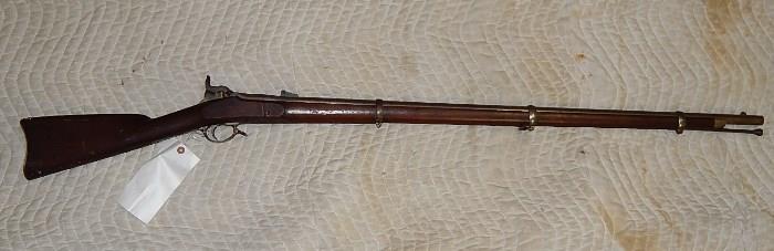 Extremely rare Lindsay .58 caliber Double Hammer Rifle Musket