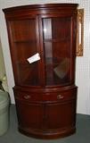 Pair Mahogany Corner Cabinets