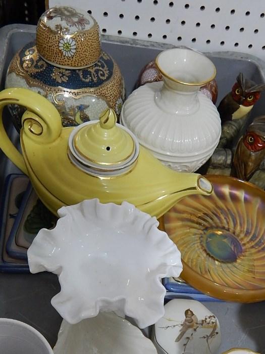 collectibles such as Lenox and Hall