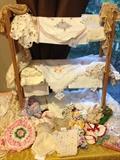 doilies, crochet, linens, cocktail napkins etc.