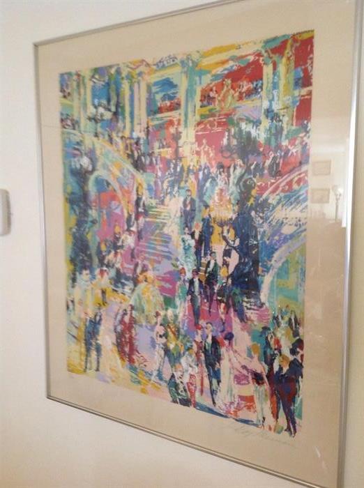 Leroy Neiman signed and numbered serigraph "Le Grand Escalier De L'Opera"