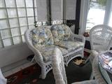 wicker loveseat