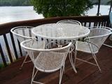love this white patio set