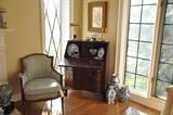 Beautiful vintage writing desk and side chair