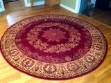Gorgeous round wool rug!