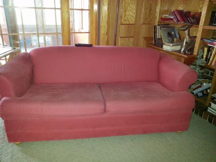 Red sofa bed - $100