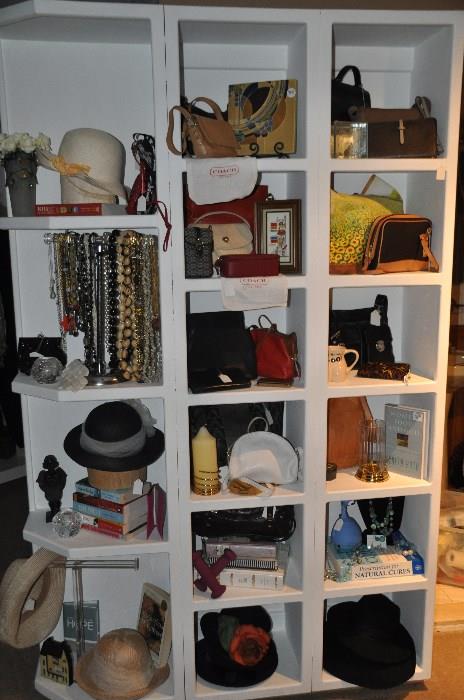 Fantastic handbags, hats, jewelry and decor