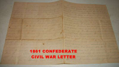 1861 Confederate letter home following Battle of Belmont