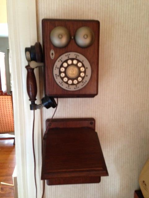 Antique Oak Telephone