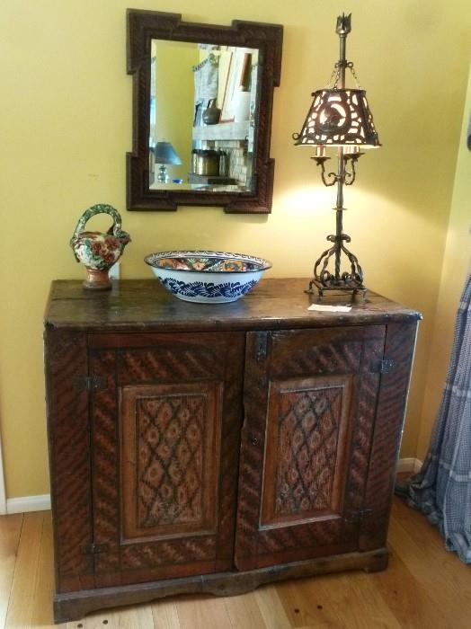 Circa 1770 French Provincial painted cabinet
