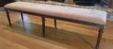 72" French Banquette in walnut