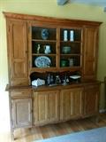 19th Century French Buffet Deux Corps in oak