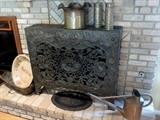 Cast iron and repousse copper Radiator Cover!