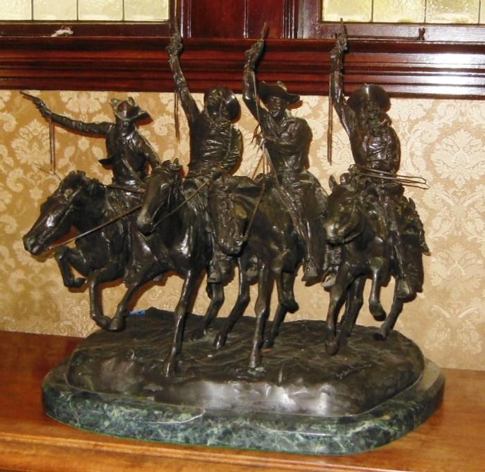 "Four Cowpokes" a Remington Bronze