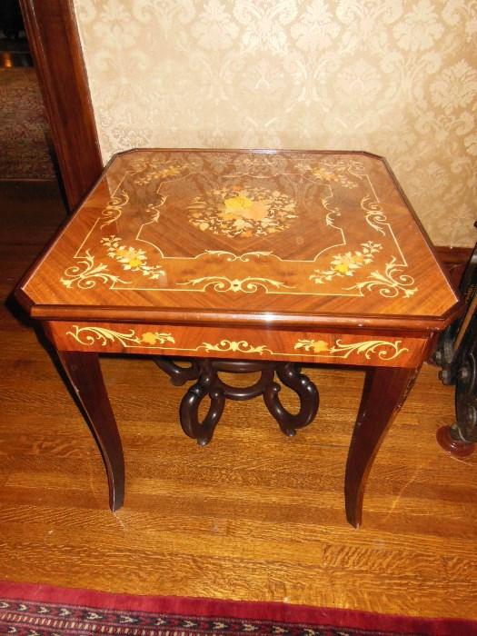 Inlaid Game Table