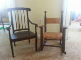 wonderful antique childrens chairs
