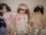 Schoenau &amp; Hoffmeister doll, German doll, New old stock (NOS) small doll heads &amp; bodies, stamped Germany